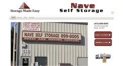 Desktop Screenshot of naveselfstorage.com