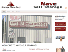 Tablet Screenshot of naveselfstorage.com